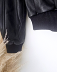Bombers noir cuir véritable - 𝐌𝐚𝐫𝐢𝐧𝐚𝟒𝟒𝐟𝐚𝐦𝐢𝐥𝐲
