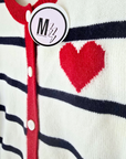 Cardigan amour marinière - 𝐌𝐚𝐫𝐢𝐧𝐚𝟒𝟒𝐟𝐚𝐦𝐢𝐥𝐲