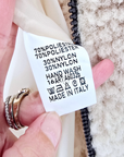 Manteau bouclette beige à manches dorées - 𝐌𝐚𝐫𝐢𝐧𝐚𝟒𝟒𝐟𝐚𝐦𝐢𝐥𝐲