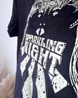 T-shirt noir à inscriptions dorées - 𝐌𝐚𝐫𝐢𝐧𝐚𝟒𝟒𝐟𝐚𝐦𝐢𝐥𝐲