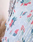 Blouse vert d'eau à imprimé fleuri - 𝐌𝐚𝐫𝐢𝐧𝐚𝟒𝟒𝐟𝐚𝐦𝐢𝐥𝐲