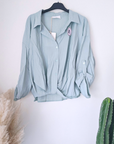 Chemise souple vert d'eau - 𝐌𝐚𝐫𝐢𝐧𝐚𝟒𝟒𝐟𝐚𝐦𝐢𝐥𝐲