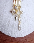 Boucles d'oreilles pendentes dorées acier inoxydable - 𝐌𝐚𝐫𝐢𝐧𝐚𝟒𝟒𝐟𝐚𝐦𝐢𝐥𝐲