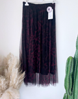 Jupe aubergine imprimé léopard - 𝐌𝐚𝐫𝐢𝐧𝐚𝟒𝟒𝐟𝐚𝐦𝐢𝐥𝐲