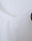 Debardeur blanc maille côtelée - 𝐌𝐚𝐫𝐢𝐧𝐚𝟒𝟒𝐟𝐚𝐦𝐢𝐥𝐲