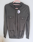 Cardigan kaki à capuche - 𝐌𝐚𝐫𝐢𝐧𝐚𝟒𝟒𝐟𝐚𝐦𝐢𝐥𝐲
