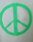 Pull blanc peace & love vert fluo - 𝐌𝐚𝐫𝐢𝐧𝐚𝟒𝟒𝐟𝐚𝐦𝐢𝐥𝐲