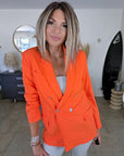 Veste orange sanguine