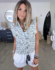 Veste en coton jean imprimé léopard - 𝐌𝐚𝐫𝐢𝐧𝐚𝟒𝟒𝐟𝐚𝐦𝐢𝐥𝐲