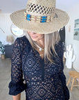 Robe de plage noire ajourée