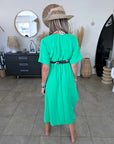 Robe vert vif avec sa ceinture japonaise - 𝐌𝐚𝐫𝐢𝐧𝐚𝟒𝟒𝐟𝐚𝐦𝐢𝐥𝐲