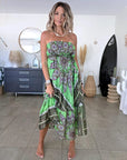 Robe bustier en soie