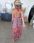 Robe asymétrique en soie