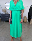 Robe vert vif avec sa ceinture japonaise - 𝐌𝐚𝐫𝐢𝐧𝐚𝟒𝟒𝐟𝐚𝐦𝐢𝐥𝐲