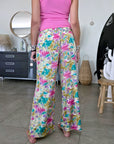 Pantalon à imprimé camouflage