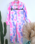 Ensemble veste + pantalon tie and dye