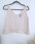 Débardeur beige en coton