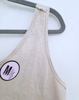 Débardeur beige en coton