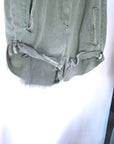 Combi-short vert en coton