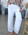 Pantalon blanc à jambes droites - 𝐌𝐚𝐫𝐢𝐧𝐚𝟒𝟒𝐟𝐚𝐦𝐢𝐥𝐲