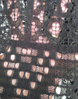 Robe de plage noire ajourée