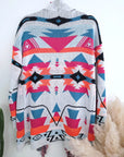 Cardigan à imprimé éthnique