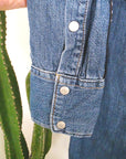 Robe en jean bleu avec bandes latérales - 𝐌𝐚𝐫𝐢𝐧𝐚𝟒𝟒𝐟𝐚𝐦𝐢𝐥𝐲