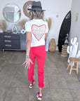 T-shirt blanc dos coeur dentelle - 𝐌𝐚𝐫𝐢𝐧𝐚𝟒𝟒𝐟𝐚𝐦𝐢𝐥𝐲
