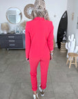 Veste cintrée rouge vif - 𝐌𝐚𝐫𝐢𝐧𝐚𝟒𝟒𝐟𝐚𝐦𝐢𝐥𝐲