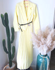 Robe smoking jaune