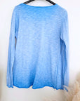 T-shirt coeur bleu et rose fluo
