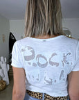 T-shirt blanc Rock au dos - 𝐌𝐚𝐫𝐢𝐧𝐚𝟒𝟒𝐟𝐚𝐦𝐢𝐥𝐲