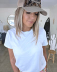 T-shirt blanc dos coeur en dentelle
