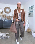Sac cabas 100% cuir marron taupe - 𝐌𝐚𝐫𝐢𝐧𝐚𝟒𝟒𝐟𝐚𝐦𝐢𝐥𝐲