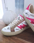 Baskets ZV1747 blanche à tags 100% cuir - 𝐌𝐚𝐫𝐢𝐧𝐚𝟒𝟒𝐟𝐚𝐦𝐢𝐥𝐲