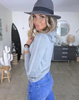 Cardigan gris "love"