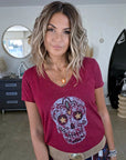 T-shirt bordeaux mexicain - 𝐌𝐚𝐫𝐢𝐧𝐚𝟒𝟒𝐟𝐚𝐦𝐢𝐥𝐲