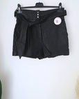 Short noir 100% cuir
