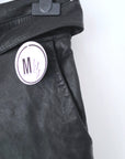 Short noir 100% cuir