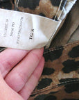 Pantalon à imprimé léopard