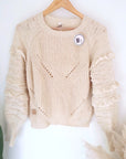 Pull beige à maille chaude - 𝐌𝐚𝐫𝐢𝐧𝐚𝟒𝟒𝐟𝐚𝐦𝐢𝐥𝐲