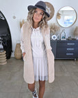 Manteau sans manche beige à bouclette - 𝐌𝐚𝐫𝐢𝐧𝐚𝟒𝟒𝐟𝐚𝐦𝐢𝐥𝐲