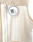 Manteau bouclette beige sans manche - 𝐌𝐚𝐫𝐢𝐧𝐚𝟒𝟒𝐟𝐚𝐦𝐢𝐥𝐲