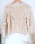 Pull beige à maille chaude - 𝐌𝐚𝐫𝐢𝐧𝐚𝟒𝟒𝐟𝐚𝐦𝐢𝐥𝐲