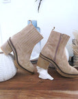Bottines Janis beiges 100% cuir - ๐๐๐ซ๐ข๐ง๐๐๐๐๐๐ฆ๐ข๐ฅ๐ฒ