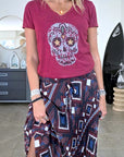 T-shirt bordeaux mexicain - 𝐌𝐚𝐫𝐢𝐧𝐚𝟒𝟒𝐟𝐚𝐦𝐢𝐥𝐲