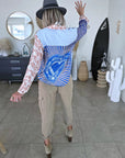 Pantalon beige coupe cargo