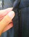 Pantalon chic et confort bleu marine à fines rayures - 𝐌𝐚𝐫𝐢𝐧𝐚𝟒𝟒𝐟𝐚𝐦𝐢𝐥𝐲