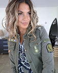 Robe chemise kaki militaire 2&1 - 𝐌𝐚𝐫𝐢𝐧𝐚𝟒𝟒𝐟𝐚𝐦𝐢𝐥𝐲
