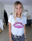 T-shirt gris la vie en rock fuchsia - 𝐌𝐚𝐫𝐢𝐧𝐚𝟒𝟒𝐟𝐚𝐦𝐢𝐥𝐲